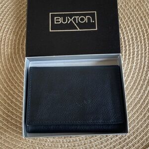 Buxton Midnight Black New Trifold Wallet